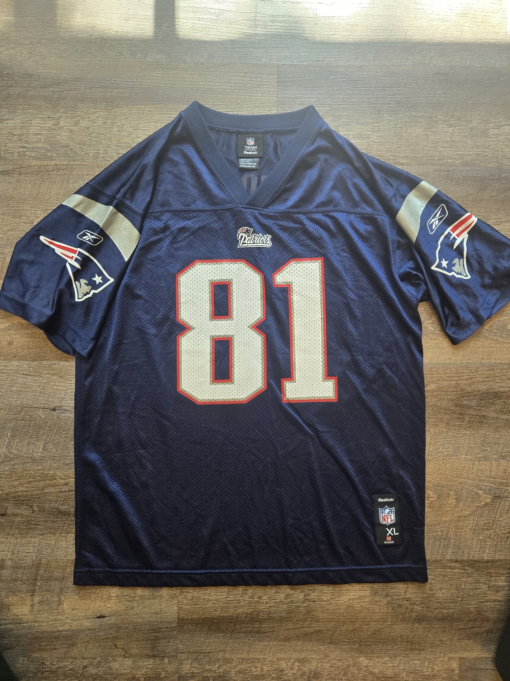 Reebok New England Patriots Randy Moss Football Jersey